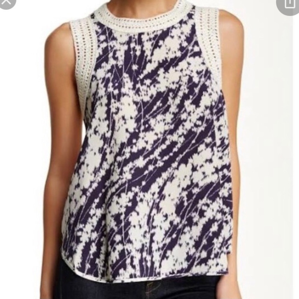 Silk and Crochet Elizabeth and James Top